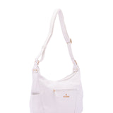 Borsa a Spalla in Pelle Vegana Bianco