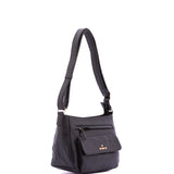 Borsa a Spalla in Pelle Vegana Nero