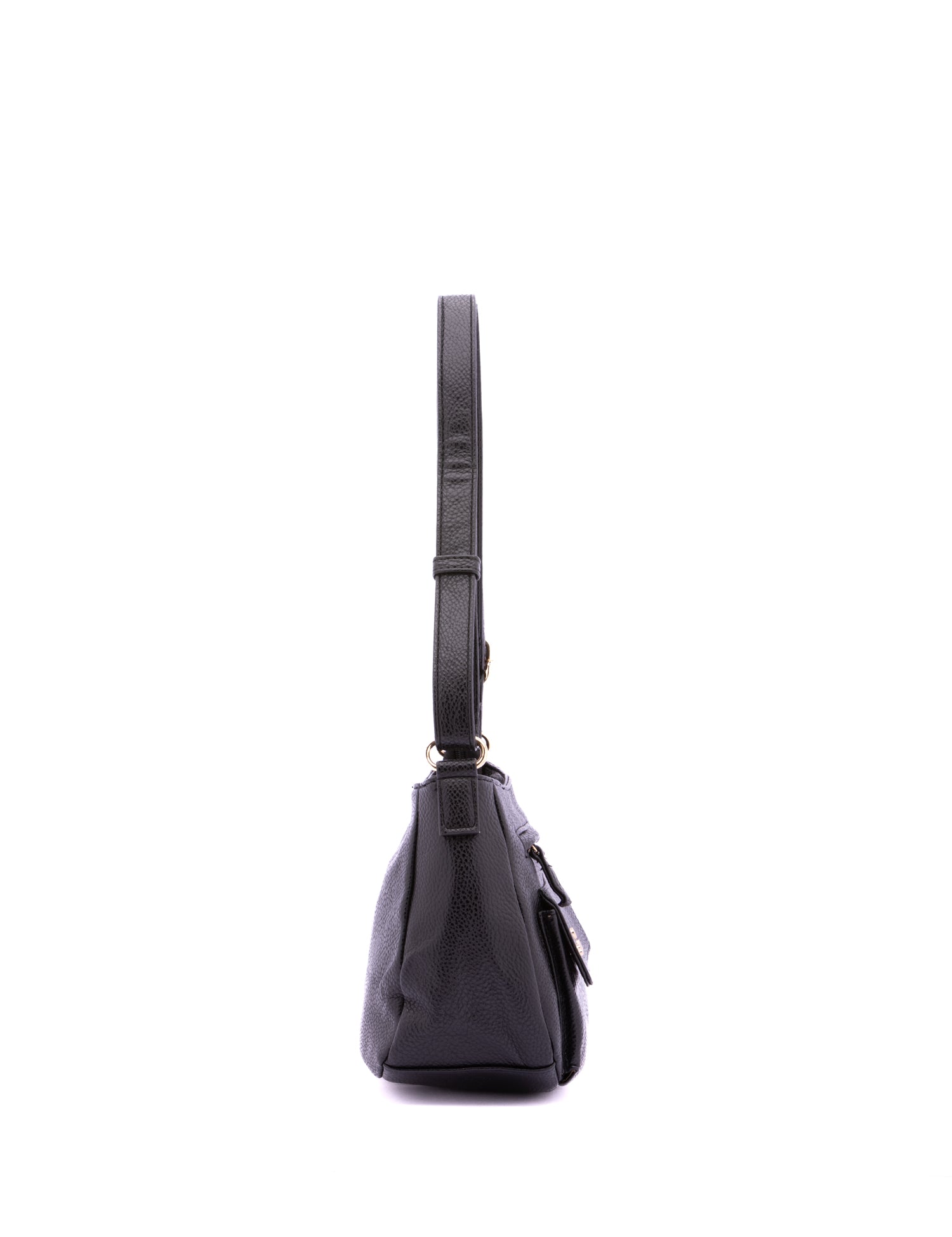 Borsa a Spalla in Pelle Vegana Nero