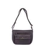 Borsa a Spalla in Pelle Vegana Grigio