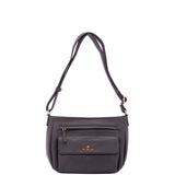 Borsa a Spalla in Pelle Vegana Grigio