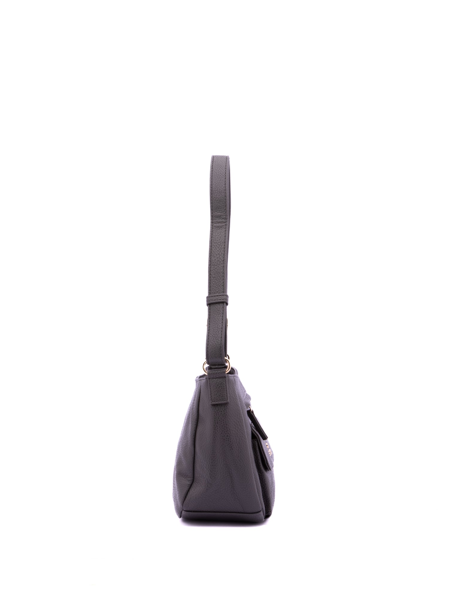 Borsa a Spalla in Pelle Vegana Grigio