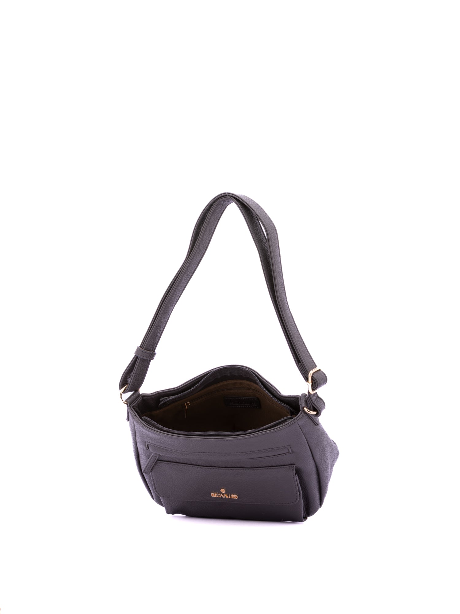Borsa a Spalla in Pelle Vegana Grigio