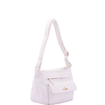 Borsa a Spalla in Pelle Vegana Bianco
