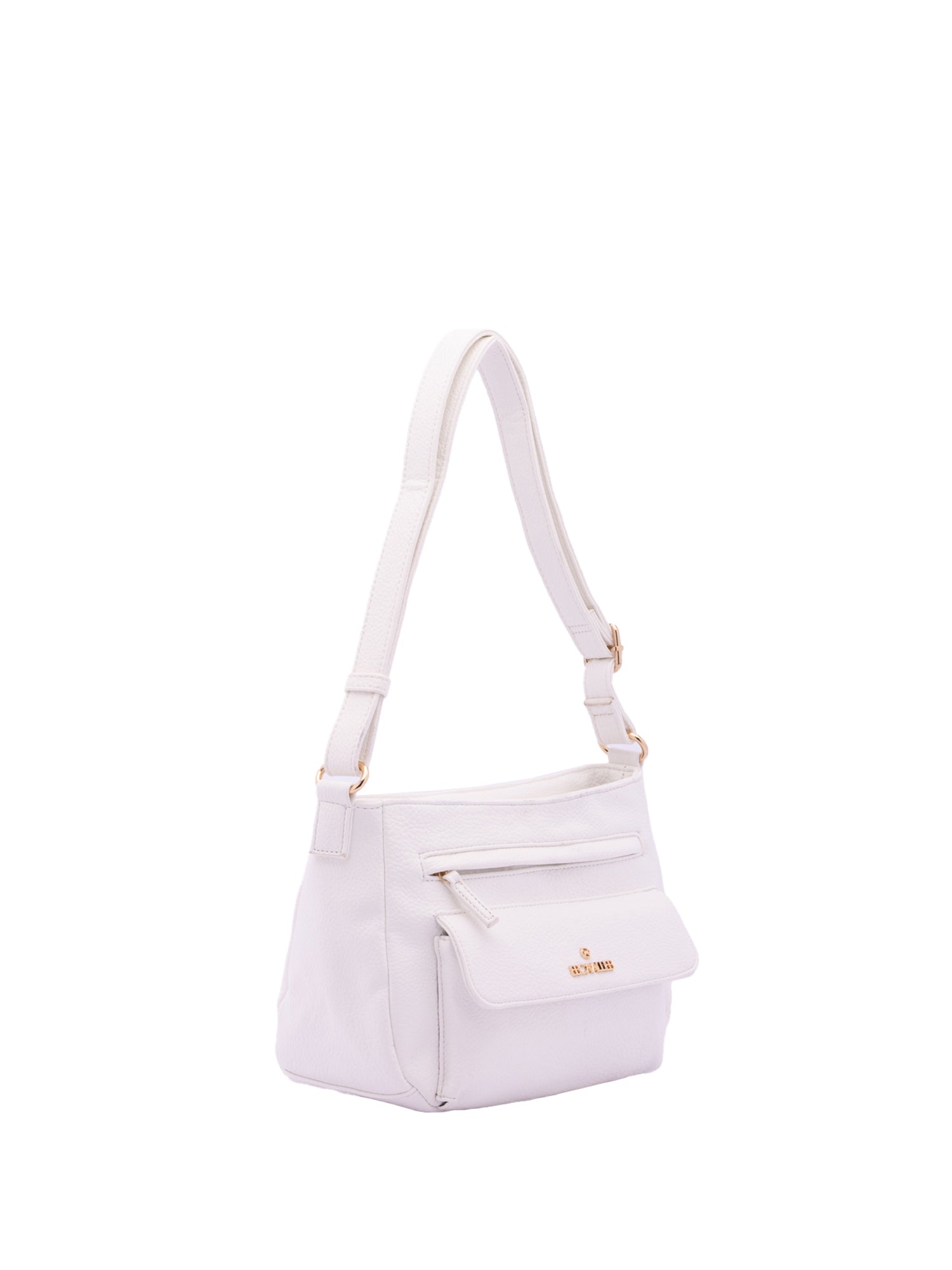 Borsa a Spalla in Pelle Vegana Bianco