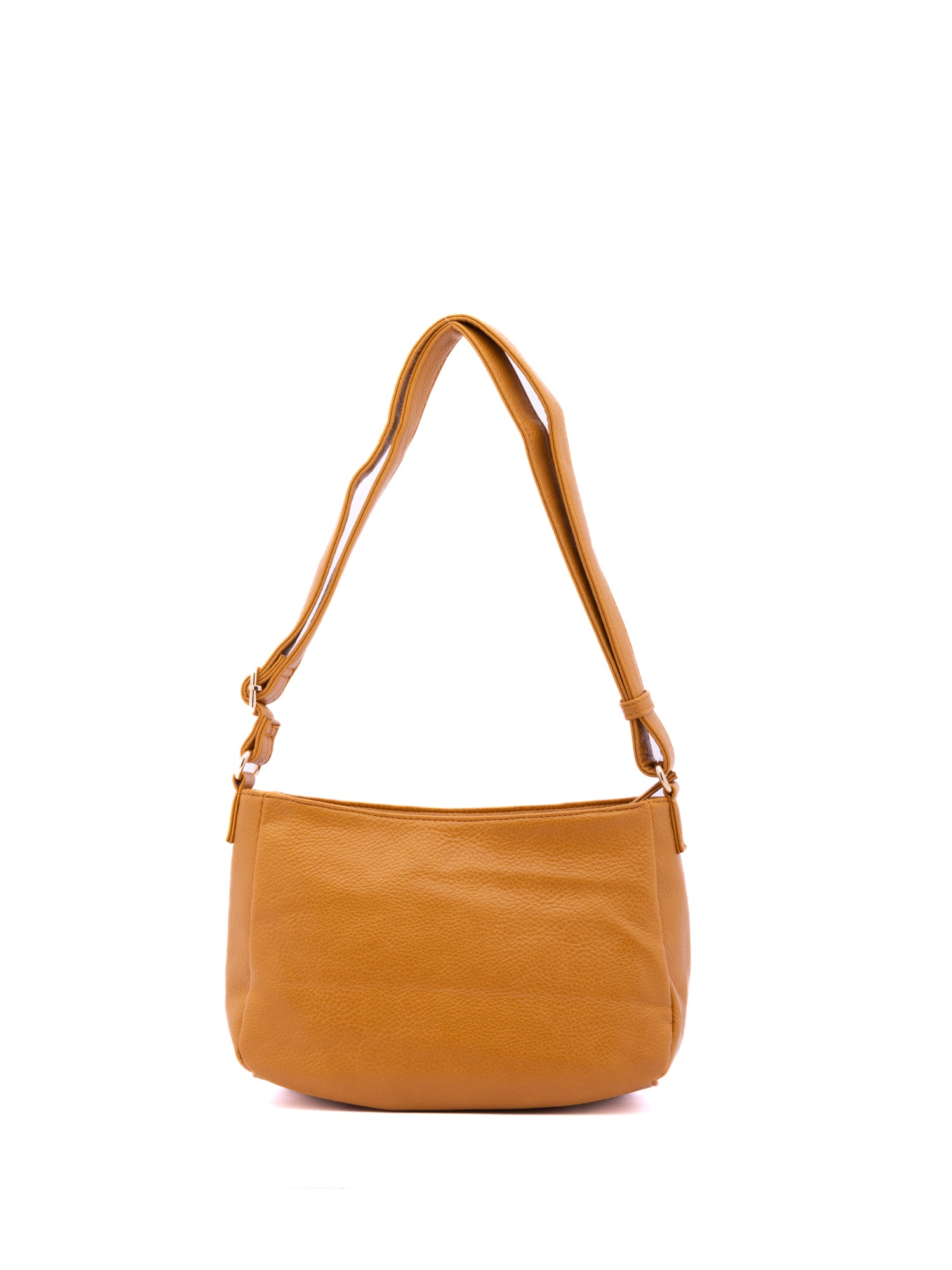 Borsa a Spalla in Pelle Vegana Giallo