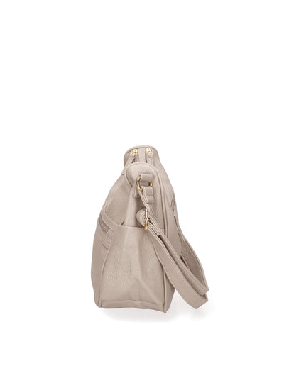 Borsa a Tracolla in Pelle Vegana Beige