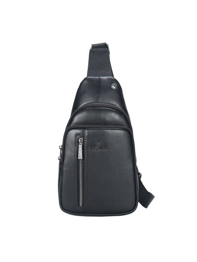 Marsupio uomo vera pelle Casual BC1411-BLACK