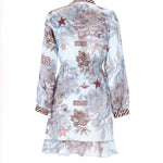 Poliestere Vestito Donna Fiordaliso Made in Italy Braccialini