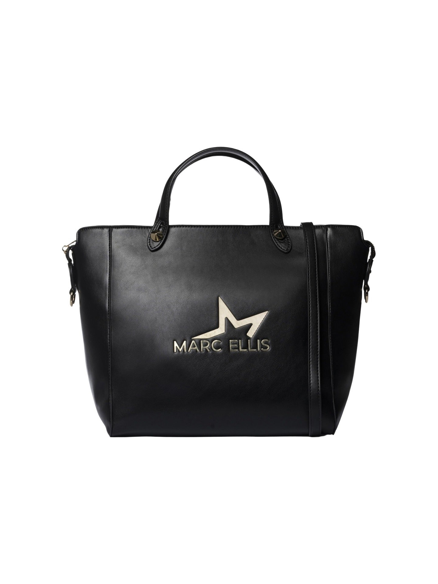 Borsa a Spalla in Pelle Vegana Nero