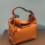 Borsa a Spalla in Vera Pelle Cognac