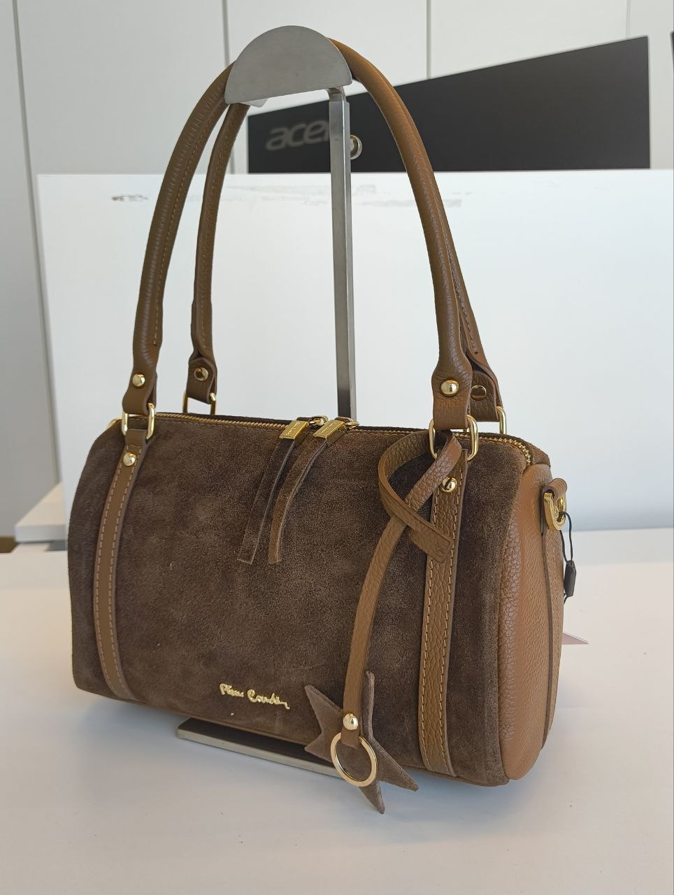 Borsa a Spalla in Vera Pelle Cognac