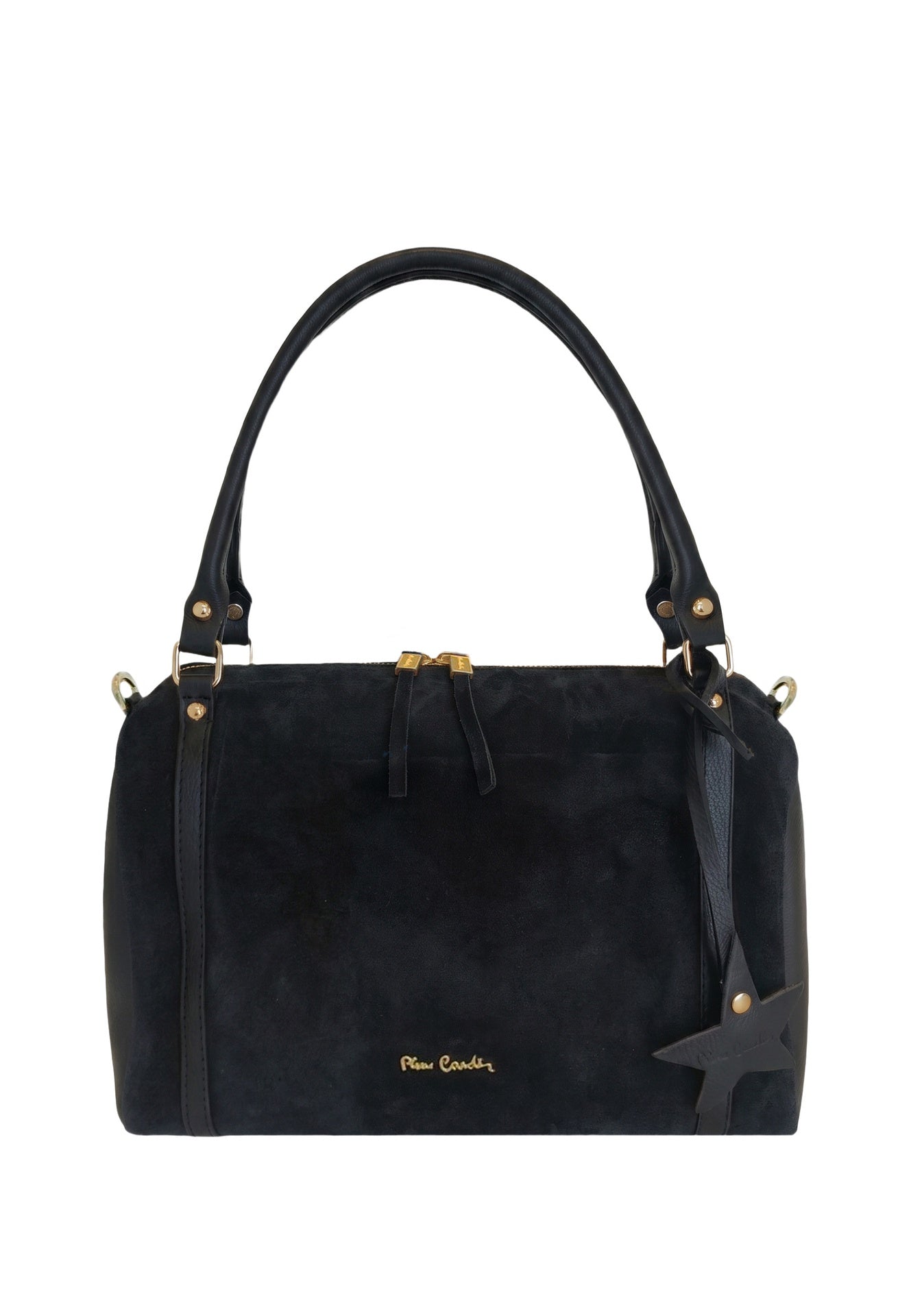 Borsa a Spalla in Vera Pelle Nero