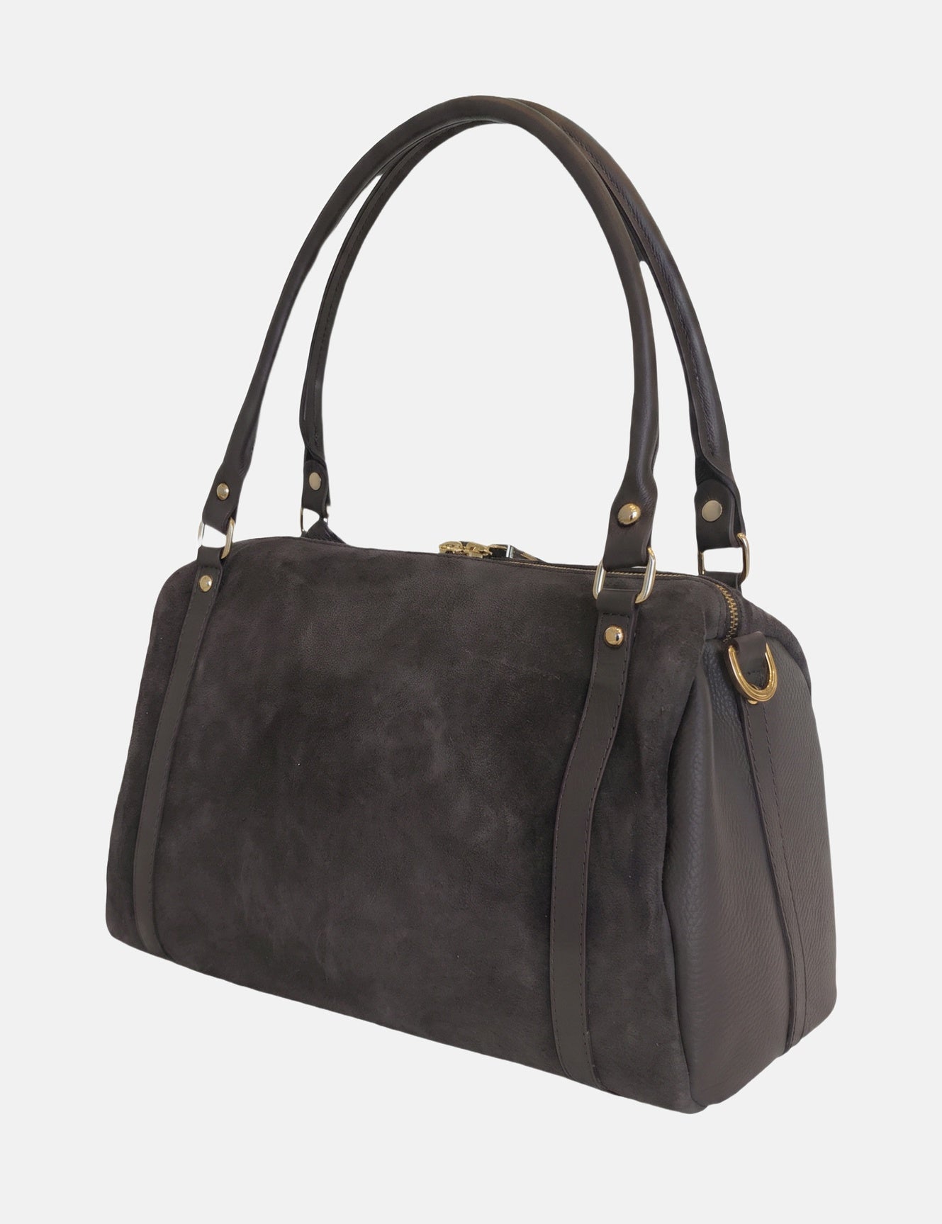 Borsa a Spalla in Vera Pelle Testa di Moro