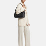 Borsa a Spalla in Vera Pelle Nero