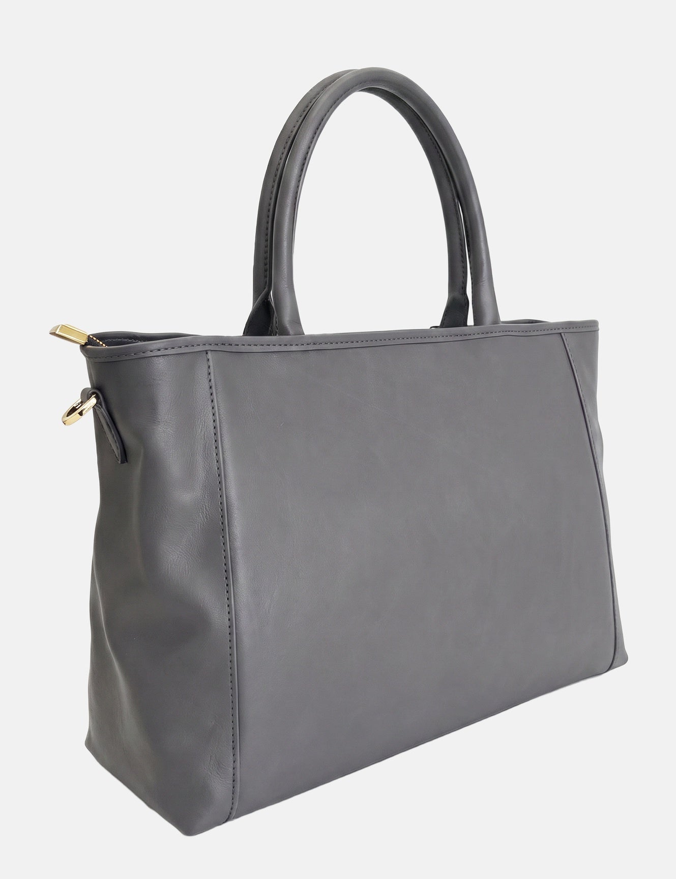 Borsa a Mano in Vera Pelle Grigio