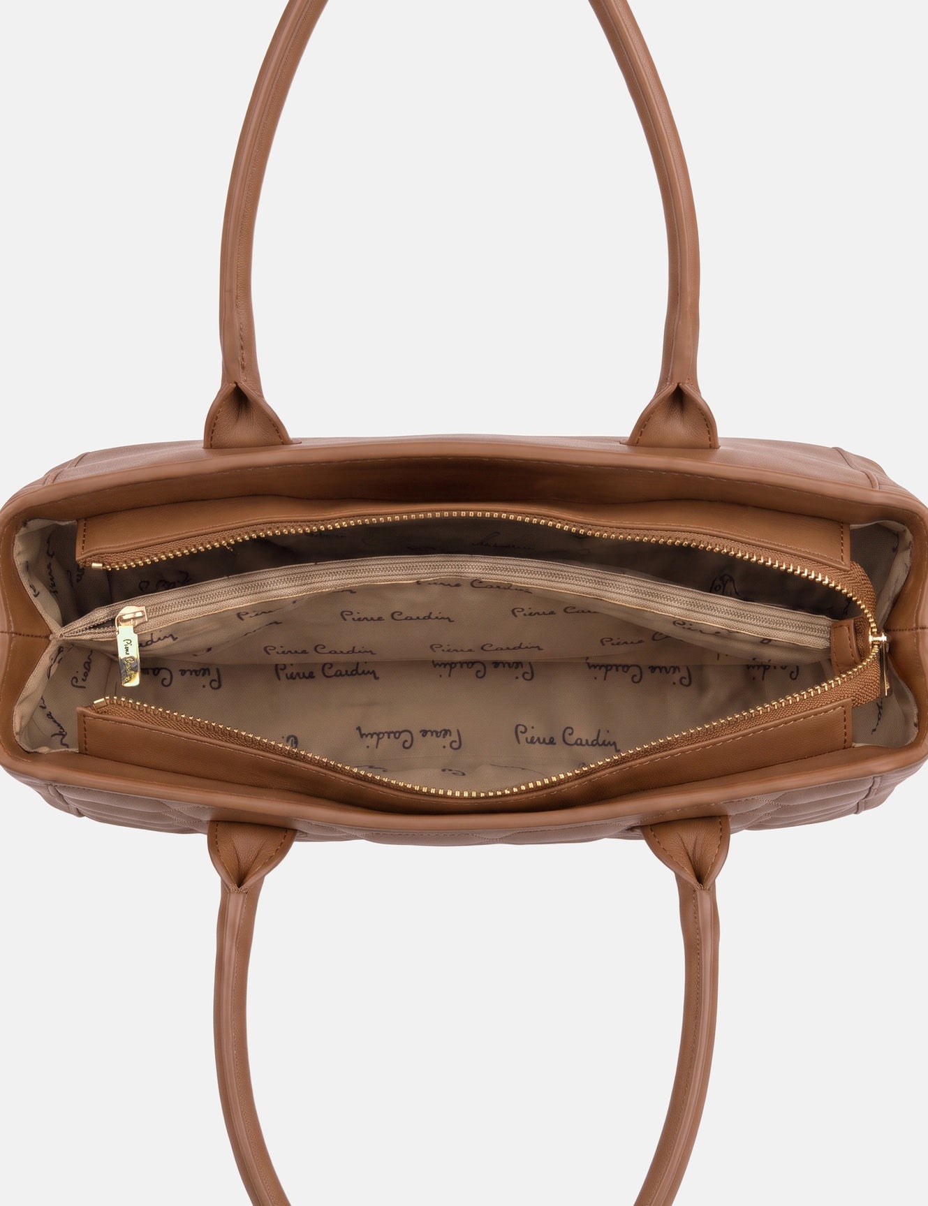 Borsa a Mano in Vera Pelle Cognac