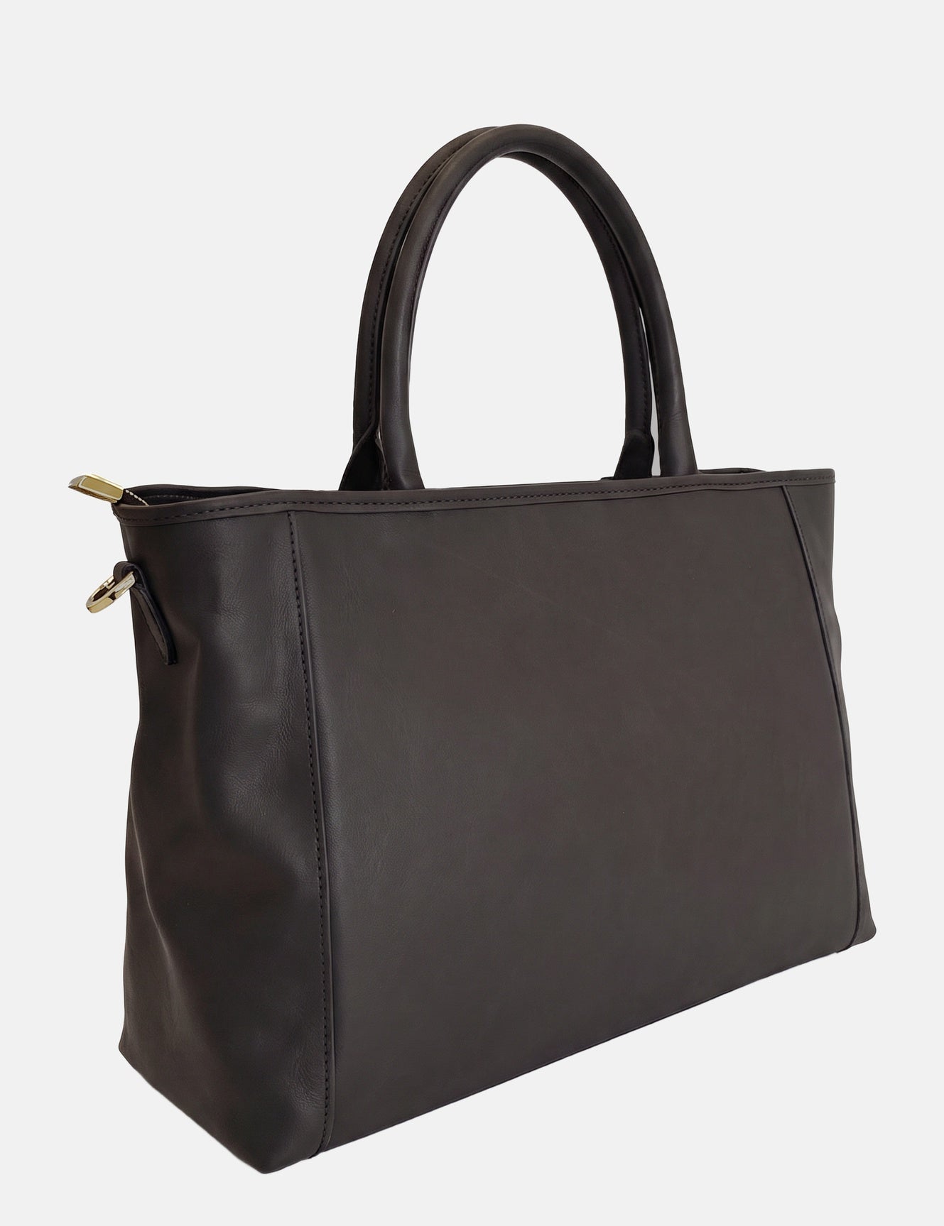Borsa a Mano in Vera Pelle Testa di Moro