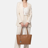 Borsa a Spalla in Vera Pelle Cognac