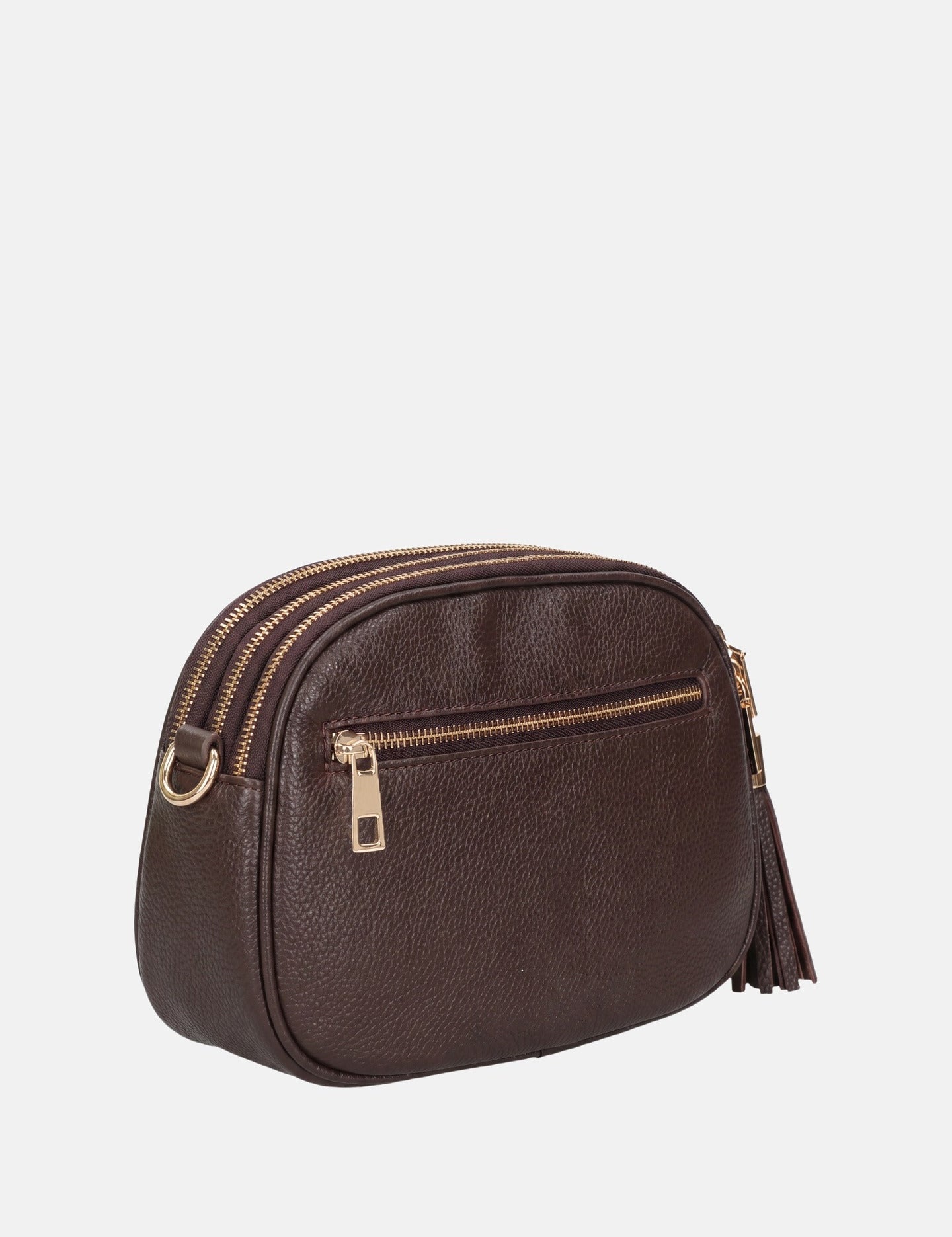 Borsa a Tracolla in Vera Pelle Testa di Moro