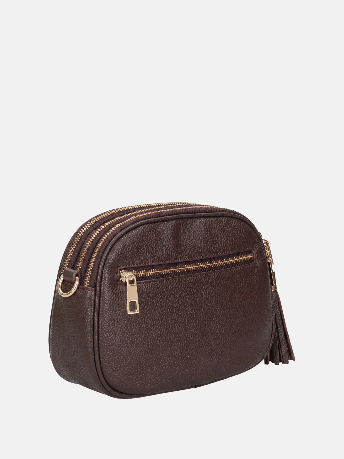 Borsa a Tracolla in Vera Pelle Testa di Moro