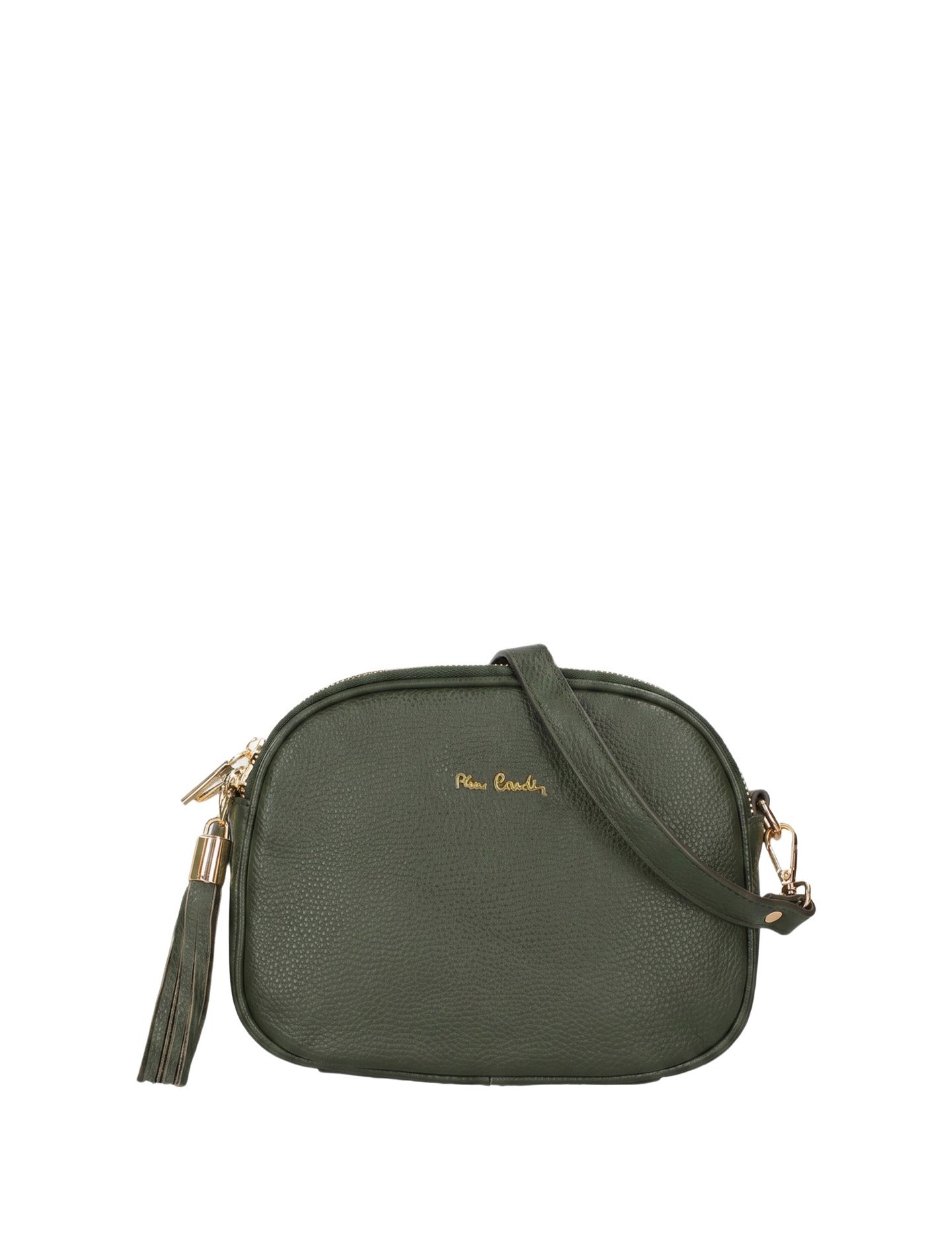 Borsa a Tracolla in Vera Pelle Verde