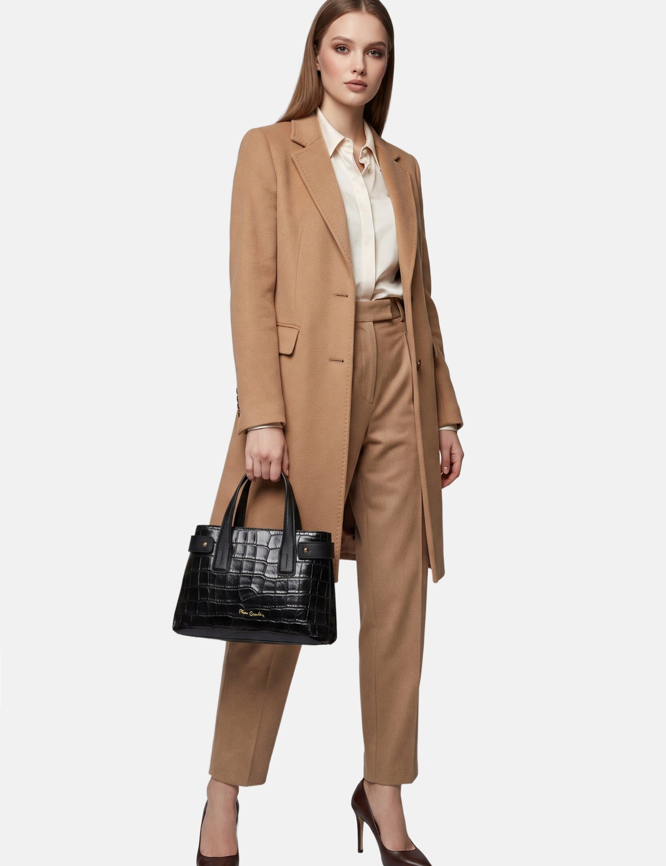 Borsa a Mano in Vera Pelle Nero