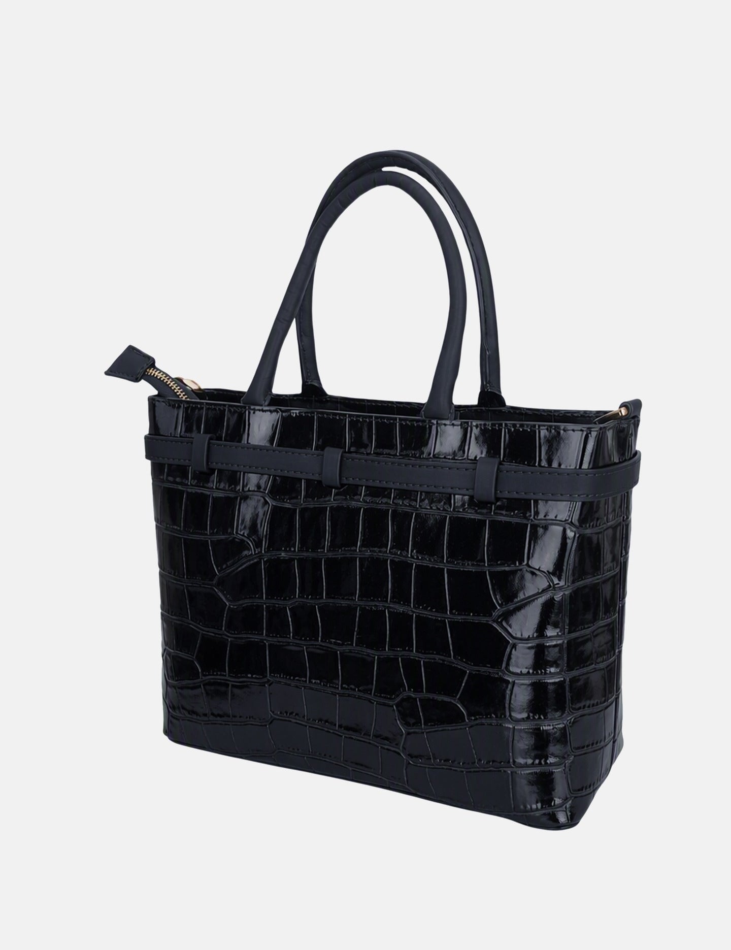 Borsa a Mano in Vera Pelle Blu Scuro