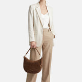 Borsa a Mano in Vera Pelle Cognac