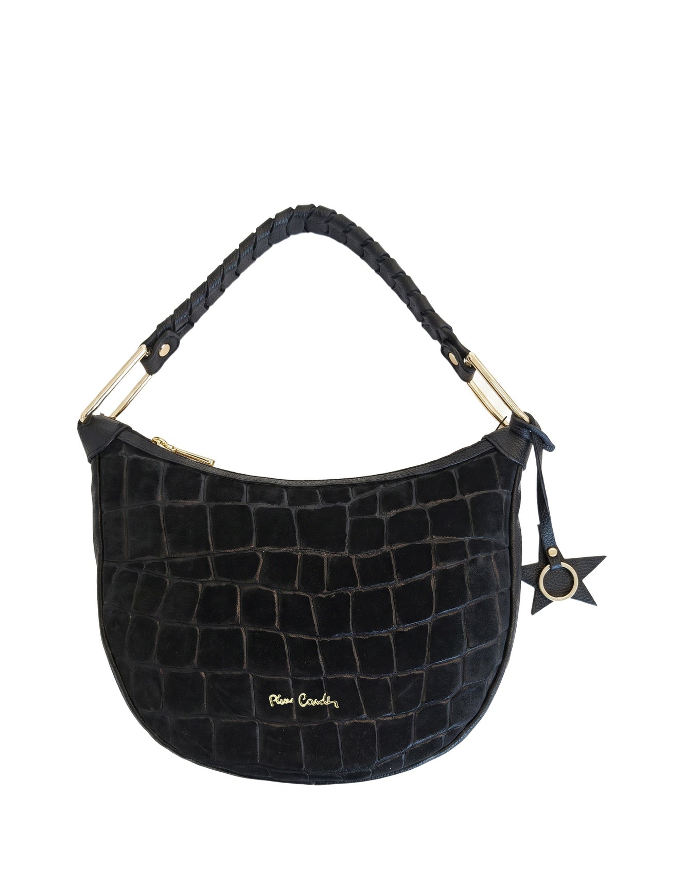 Borsa a Mano in Vera Pelle Nero