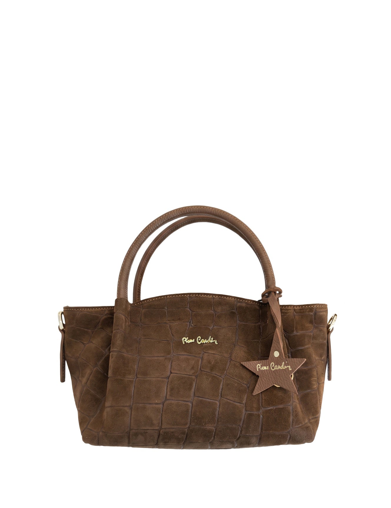 Borsa a Mano in Vera Pelle Cognac