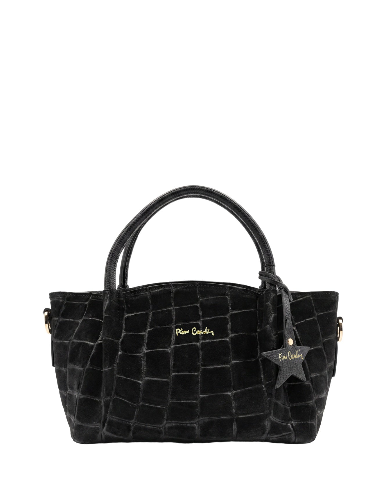 Borsa a Mano in Vera Pelle Nero