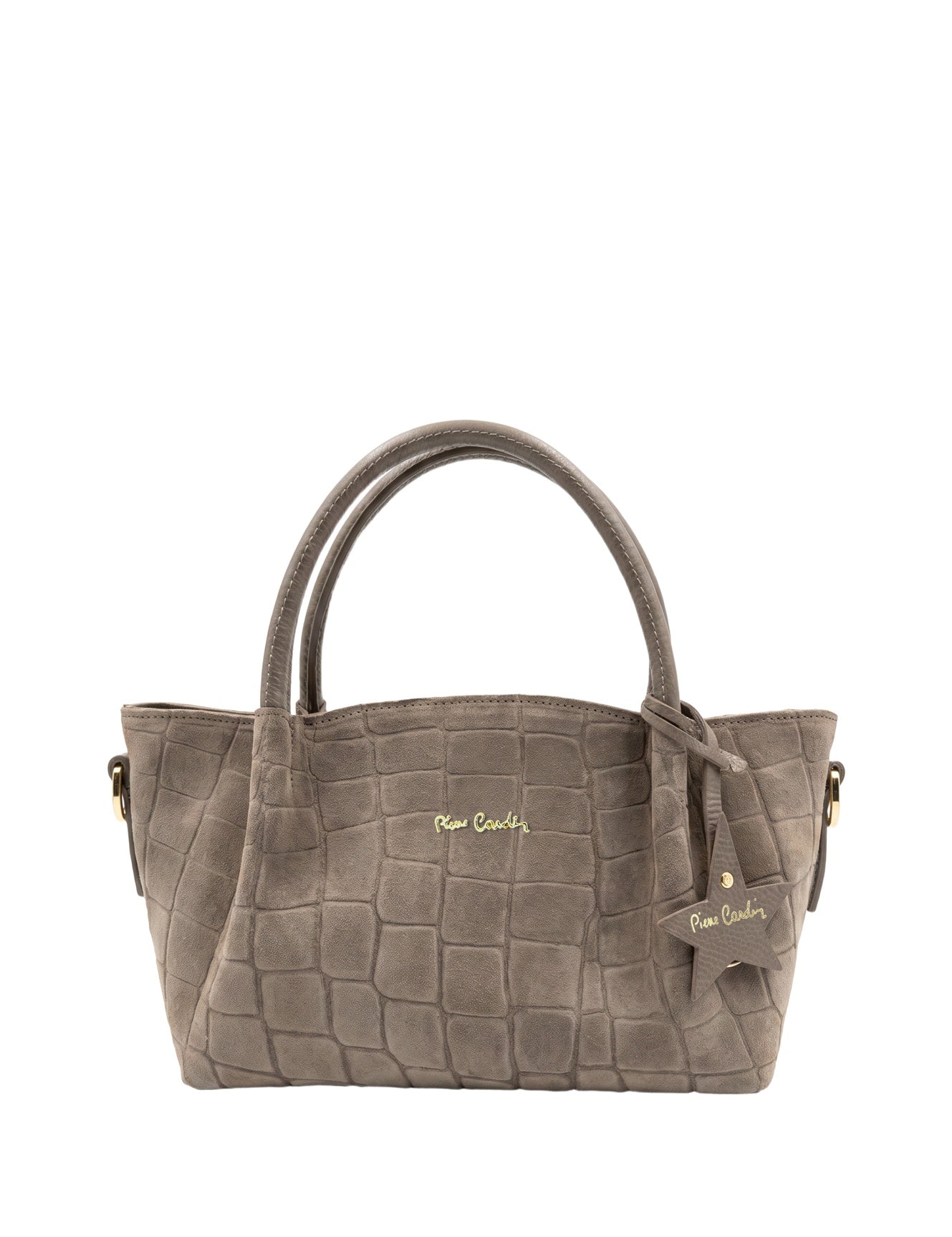 Borsa a Mano in Vera Pelle Beige Scuro