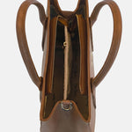 Borsa a Mano in Vera Pelle Cognac