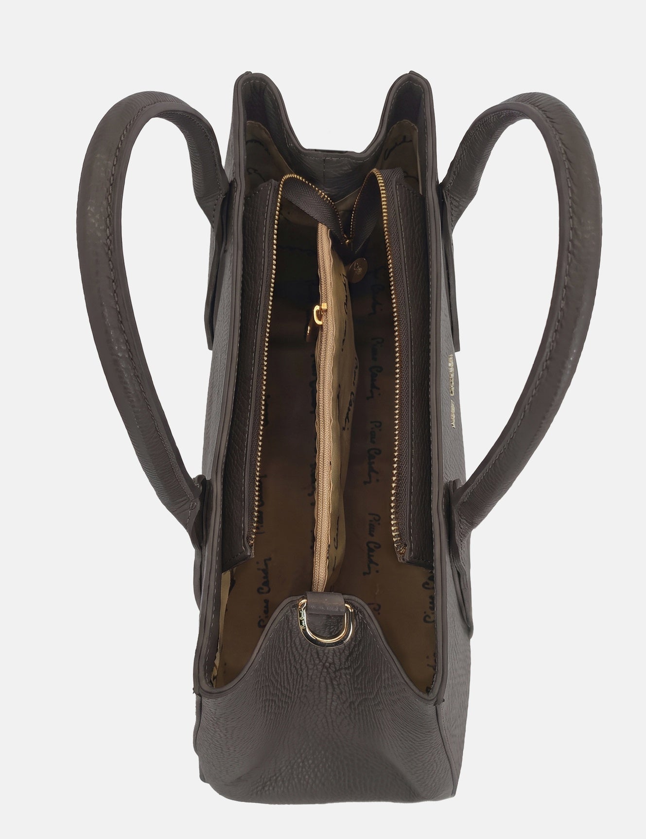 Borsa a Mano in Vera Pelle Testa di Moro