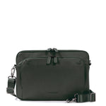 Borsa a tracolla unisex vera pelle Casual BFOP11-Verde Scuro Tucano