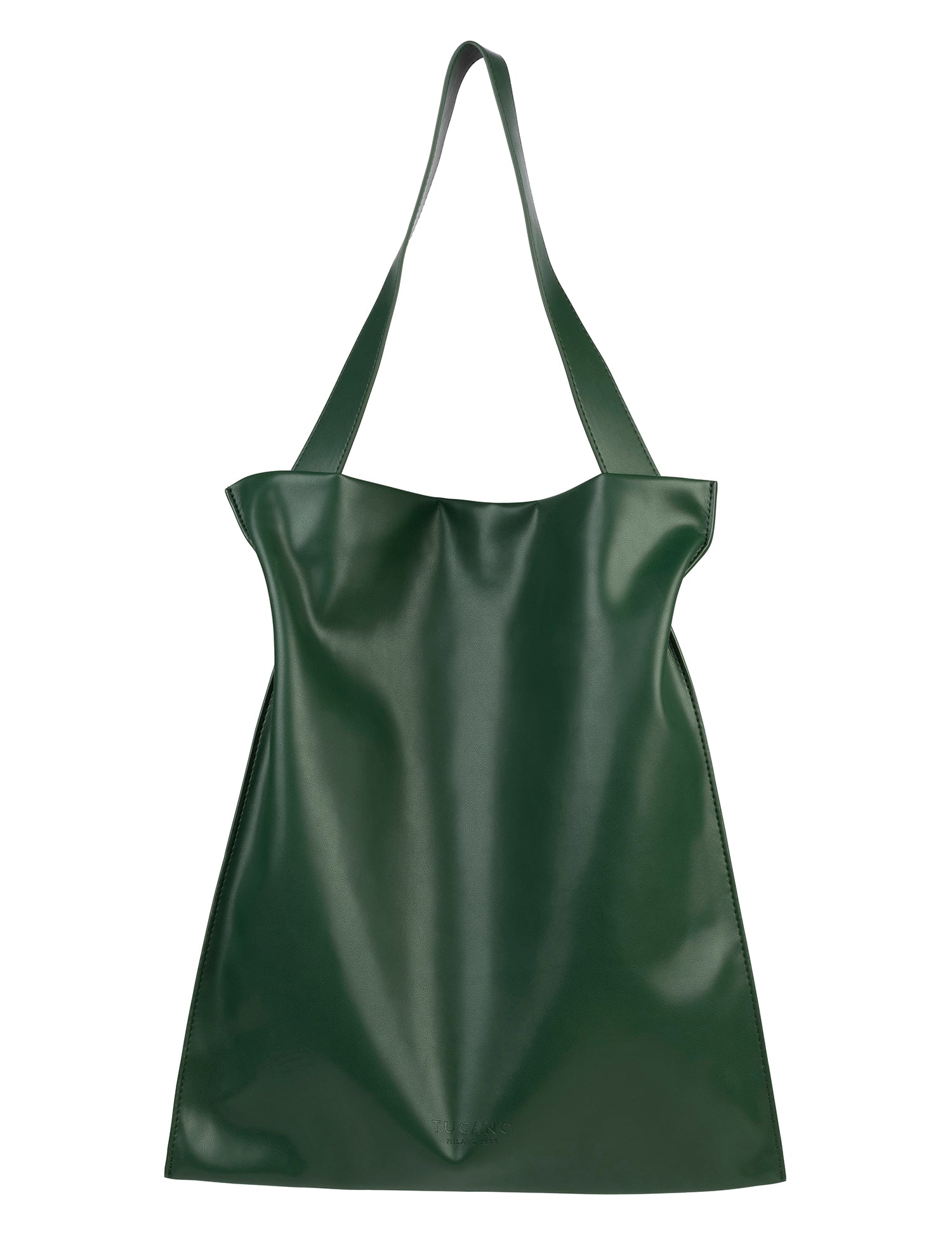 Borsa a spalla da donna 100% PET riciclato BGNTSH-L-Verde scuro Tucano