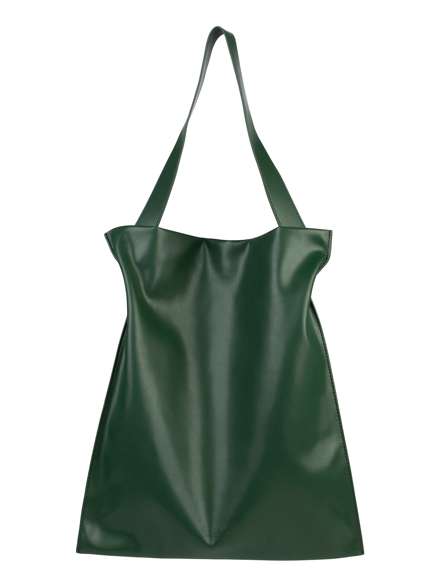 Borsa a spalla da donna 100% PET riciclato BGNTSH-L-Verde scuro Tucano