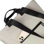 Borsa a spalla da donna PET riciclato BGOMSH-Grigio Tucano