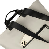 Borsa a spalla da donna PET riciclato BGOMSH-Grigio Tucano
