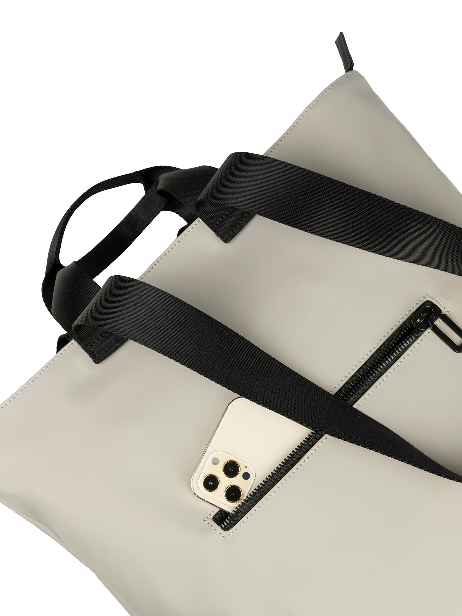 Borsa a spalla da donna PET riciclato BGOMSH-Grigio Tucano