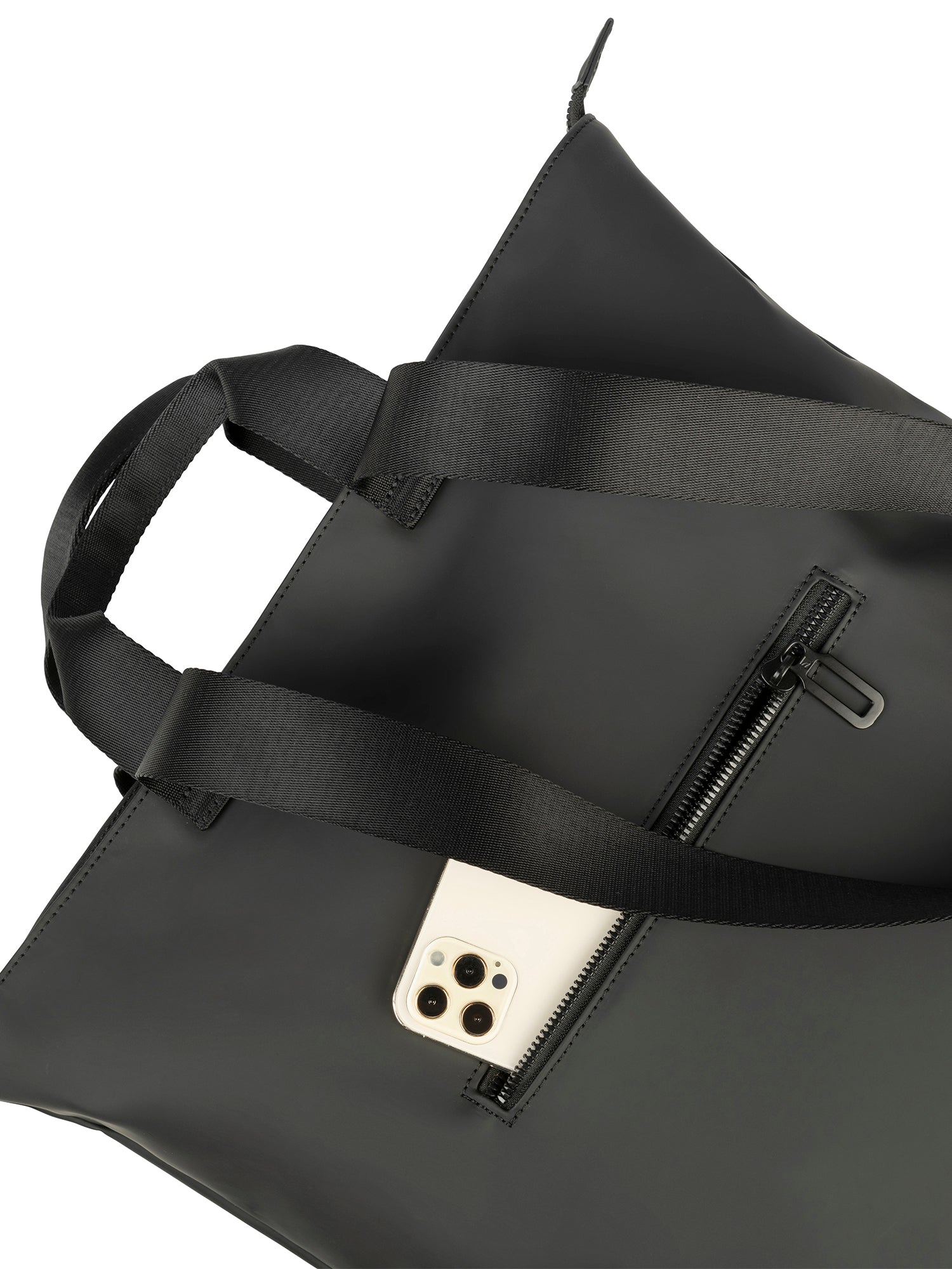 Borsa a spalla da donna PET riciclato BGOMSH-Nero Tucano