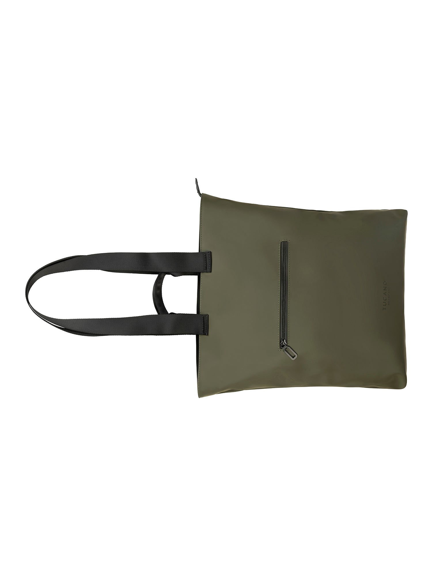 Borsa a spalla da donna PET riciclato BGOMSH-Verde militare Tucano