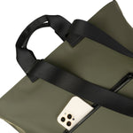Borsa a spalla da donna PET riciclato BGOMSH-Verde militare Tucano