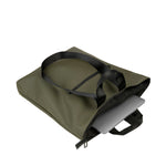 Borsa a spalla da donna PET riciclato BGOMSH-Verde militare Tucano