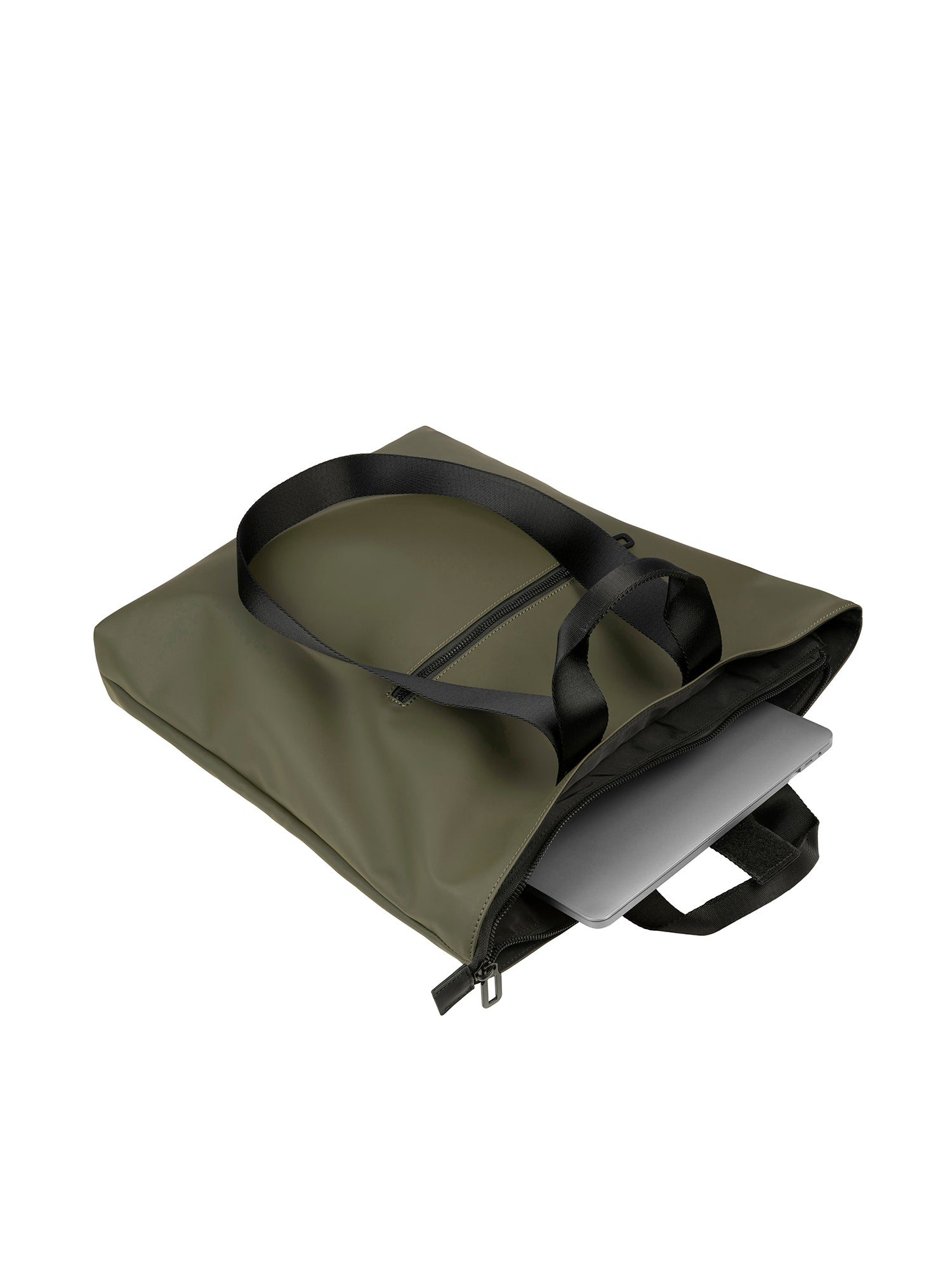 Borsa a spalla da donna PET riciclato BGOMSH-Verde militare Tucano