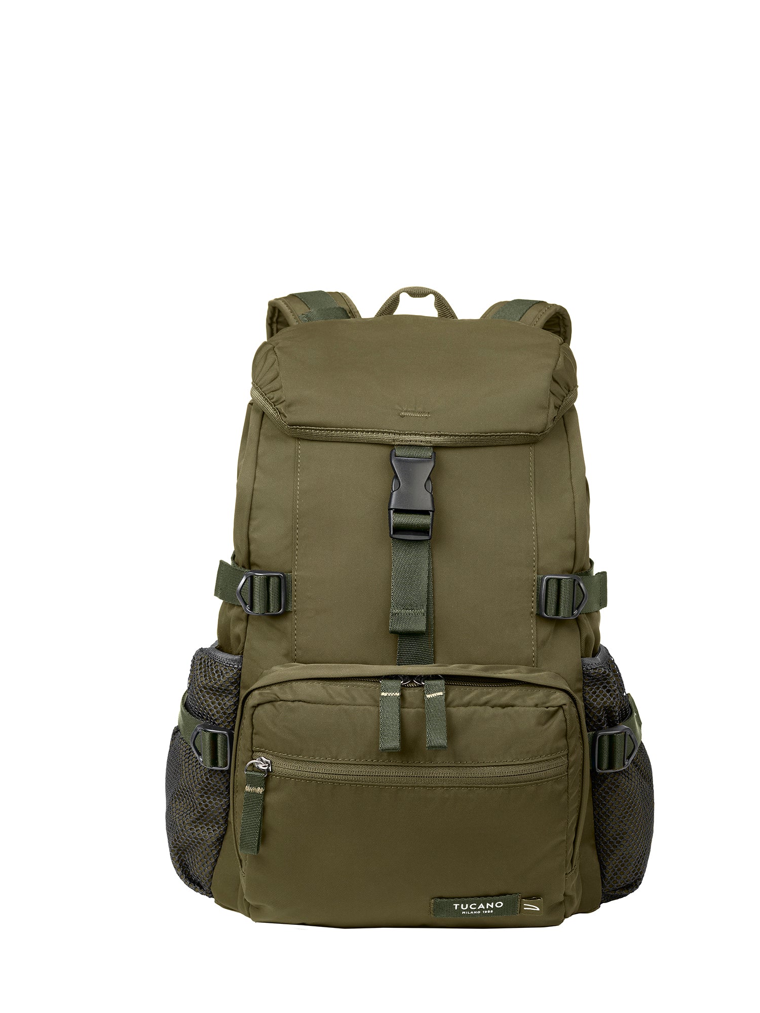 Zaino unisex in PET riciclato Casual BKDES1314-Verde militare Tucano