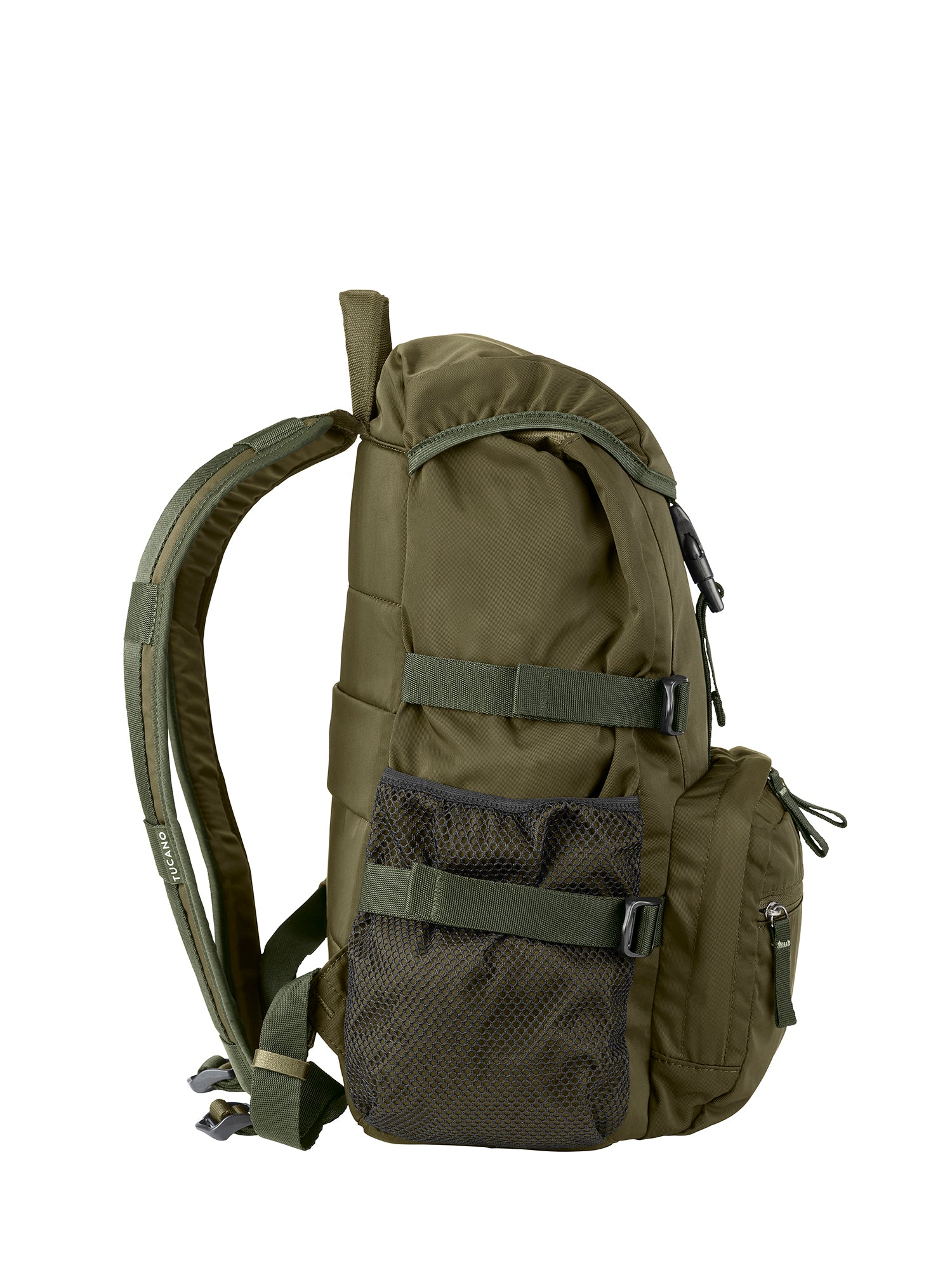 Zaino unisex in PET riciclato Casual BKDES1314-Verde militare Tucano
