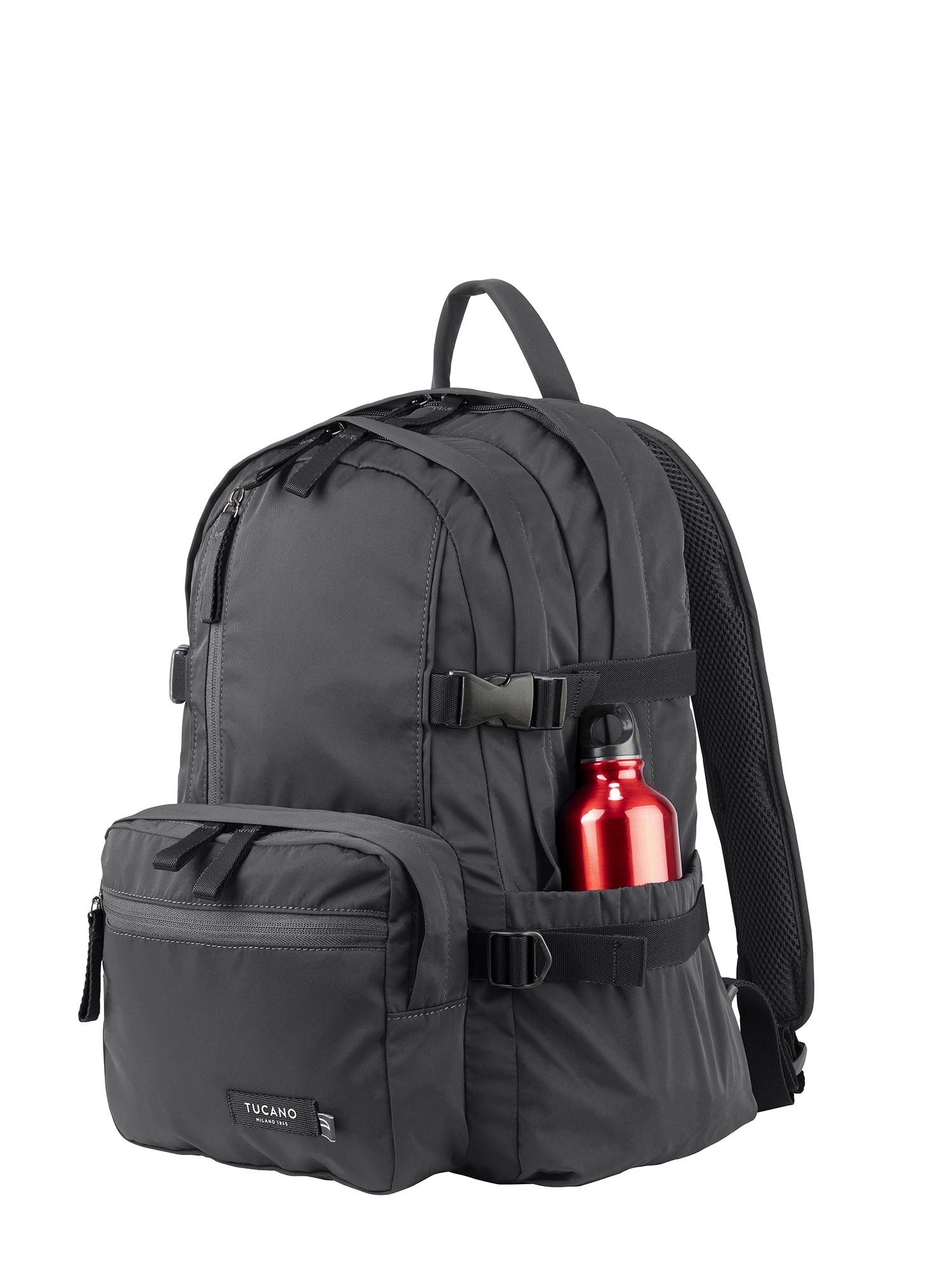 Zaino Unisex in PET Riciclato Casual BKDES15-Nero Tucano