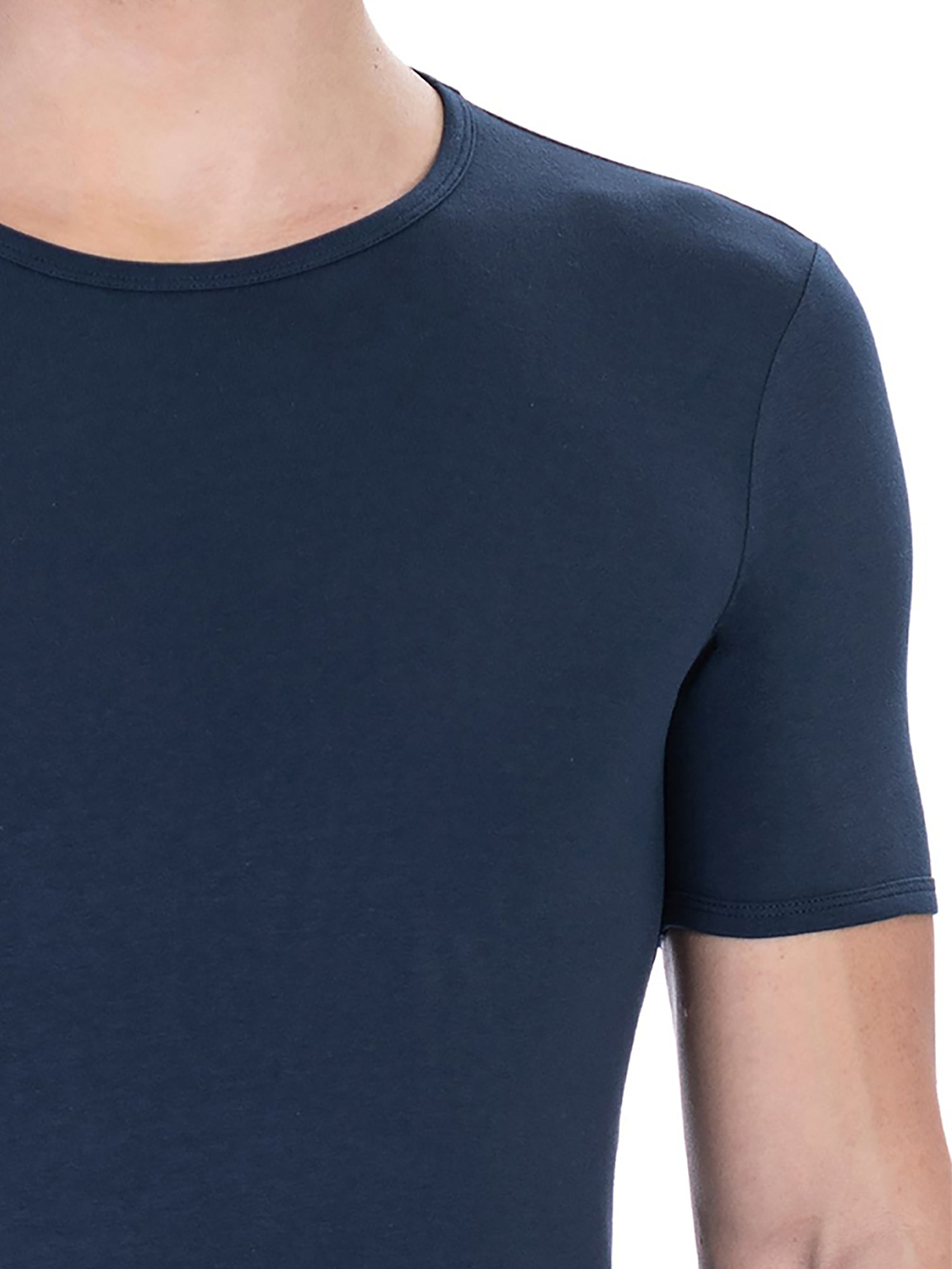 T-shirt da uomo Misto Cotton + Elastane - T-Shirt | secretrend | BKK1UTS01BI-NAVY-M